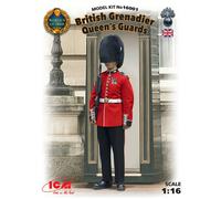 British Grenadier Queen's Guards (100% New Moldes) 1:16 Figura Plástico Modelo