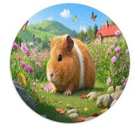 British Guinea Cerdo 1000 Piezas Rompecabezas Redondo para Adultos Y Niños para Aliviar El Estrés CompaRataaivamente Simple con Alta Variedad De Formas 1000pcs (67.5x67.5cm)