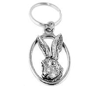 British Keychains Llavero de Peltre Liebre con Bolsa de Regalo