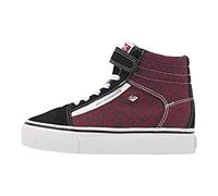 British Knights Mack Mid Platform, Zapatillas, Burgundy Leopard Black, 33 EU