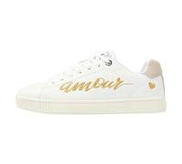 British Knights Mist, Zapatillas Mujer, Blanco Dorado Crema Blanco, 41 EU