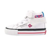 British Knights ROCO, Zapatillas Bebé-Niñas, Jack de Union Blanca, 22 EU