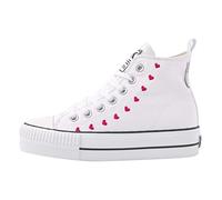 British Knights Zapatillas Kaya Mid para Mujer, Corazones Blancos, 40 EU