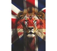 British Lion | Burgundy | United Kingdom | Everyday A5 Notebook Journal | 200 Pages | 6x9" | Hardcover | Personal and Professional Use