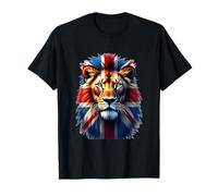 British Lion Spirit - Bandera del Reino Unido Wildlife Art Camiseta