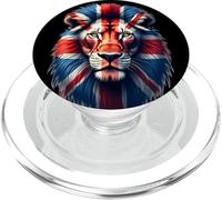 British Lion Spirit - Bandera del Reino Unido Wildlife Art PopSockets PopGrip para MagSafe
