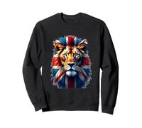British Lion Spirit - Bandera del Reino Unido Wildlife Art Sudadera