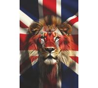 British Lion Union Jack Notebook - 200 pages 6x9 Notebook (Black)
