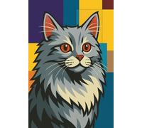 British Longhair Cat Notebook: Cartoon Journal, Diary, Writing Pad: A graceful gift for Kids, Cat Lovers, British Longhair Fans, Animal Enthusiasts, Family, Friends, Loved Ones & Creative Spirits