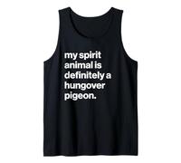 British My Spirit Animal Is Definitely A Hungover Pigeon Camiseta sin Mangas