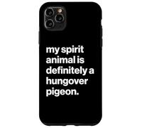 British My Spirit Animal Is Definitely A Hungover Pigeon Carcasa para iPhone 11 Pro MAX