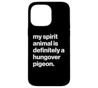 British My Spirit Animal Is Definitely A Hungover Pigeon Carcasa para iPhone 14 Pro MAX