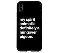 British My Spirit Animal Is Definitely A Hungover Pigeon Carcasa para iPhone XS MAX