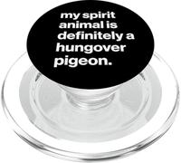 British My Spirit Animal Is Definitely A Hungover Pigeon PopSockets PopGrip para MagSafe
