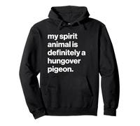 British My Spirit Animal Is Definitely A Hungover Pigeon Sudadera con Capucha