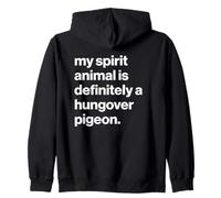 British My Spirit Animal Is Definitely A Hungover Pigeon Sudadera con Capucha