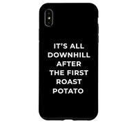British Phrase All Downhill After The First Roast Potato Carcasa para iPhone XS MAX