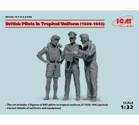 British Pilots En Tropical Uniform (1939-1943) Figura New Moldes 1 :3 2 Plástico