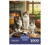 British Shorthair Puzzle 1000 piezas Pan Puzzle Juego educativo Desafío Juguetes 100% Cartón Reciclado Regalos para Mujeres Hombres 52 x 38 cm/1000 piezas