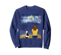 British Shorthait Cat I'm Only Talking To My Cat Today Sudadera