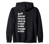 British Slang Phonetic Alphabet Gobshite Sudadera con Capucha