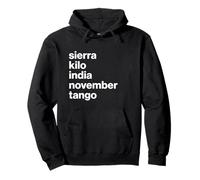 British Slang Phonetic Alphabet Skint Sudadera con Capucha