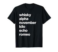 British Slang Phonetic Alphabet Wanker Camiseta