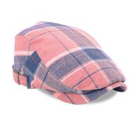 British Styles - Boina a cuadros transpirable de algodón neutro a la moda para estilos cotidianos y ocasiones unisex a cuadros, B, Talla única