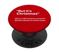 British Translation: But It's Christmas! PopSockets PopGrip Adhesivo