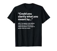 British Translation: Could You Clarify Camiseta