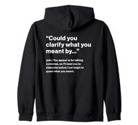 British Translation: Could You Clarify Sudadera con Capucha