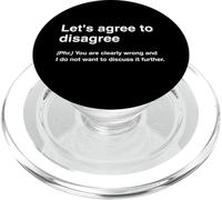 British Translation: Let's Agree To Disagree PopSockets PopGrip para MagSafe