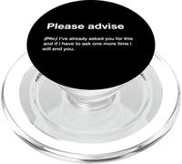 British Translation: Please Advise.. PopSockets PopGrip para MagSafe