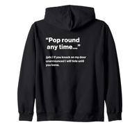 British Translation: Pop Round Any Time Sudadera con Capucha