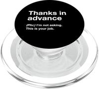 British Translation: Thanks In Advance PopSockets PopGrip para MagSafe