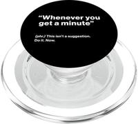 British Translation: Whenever You Get a Minute PopSockets PopGrip para MagSafe