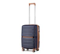 British Traveller Maleta Cabina 56cm PP Ligera TSA 4 Ruedas Azul | Gran Capacidad Para Viajes Largos Y Familia, Protege Tus Objetos Gracias A Su Estructura Sólida Y Resistente
