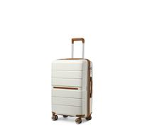 British Traveller Maleta Cabina 56cm PP TSA 4 Ruedas Blanco | Gran Capacidad Para Viajes Largos Y Familia, Protege Tus Objetos Gracias A Su Estructura Sólida Y Resistente