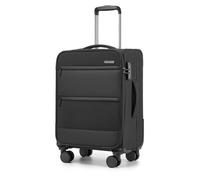 British Traveller Maleta Cabina 57,5cm Trolley Rígido con 4 Ruedas Giratorias y Cerrado TSA (20 Pulgadas, Negro)