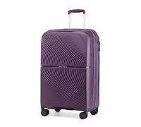 British Traveller Maleta con Ruedas Maletas de Viaje Grandes 23 Kilos Polipropileno,76cm,Morado
