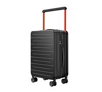 British Traveller Maleta Pequeña, Maleta de Cabina con Material PC Equipaje de Mano con 8 Ruedas Giratorias, 57,7 x 37,8 x 23 cm Maletas de Viaje con Cierre TSA Incorporado(Negro)