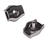 BriTools M86054E - Sujetacable plano simple (5,5 mm) color plata