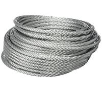BriTools M86118G Cable acero galvanizado, 5 mm, Set de 15 Piezas