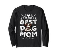 Brittany Dog Best Dog Mom Dogs Lovers Funny Mothers Day Manga Larga