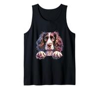 Brittany English Springer Spaniel Cocker Spaniels Cara de Perro Camiseta sin Mangas