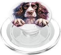 Brittany English Springer Spaniel Cocker Spaniels Cara de Perro PopSockets PopGrip para MagSafe