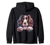 Brittany English Springer Spaniel Cocker Spaniels Cara de Perro Sudadera con Capucha
