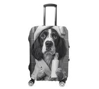 Brittany Spaniel Art_ Impresión artística de baño _ Arte de pared de baño _ Divertida decoración de pared de baño _ Bretaña Spaniel en el inodoro_ -1_4 funda para maletas, Estilo:, M(22-24inch), Funda