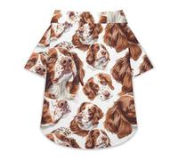 Brittany Spaniel - Camiseta divertida para mascotas pequeñas, para la playa, para mascotas pequeñas, talla XS