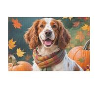 Brittany Spaniel - Rompecabezas de perro para adultos de 76.2 x 50.8 cm para juego intelectual